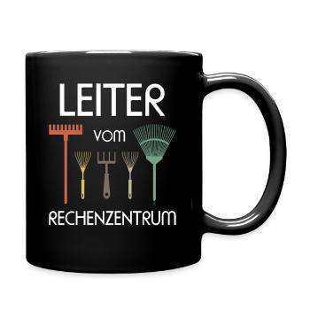 Leiter vom Rechenzentrum Garten Gärtner Geschenk - Tasse einfarbig - Schwarz - Rechts