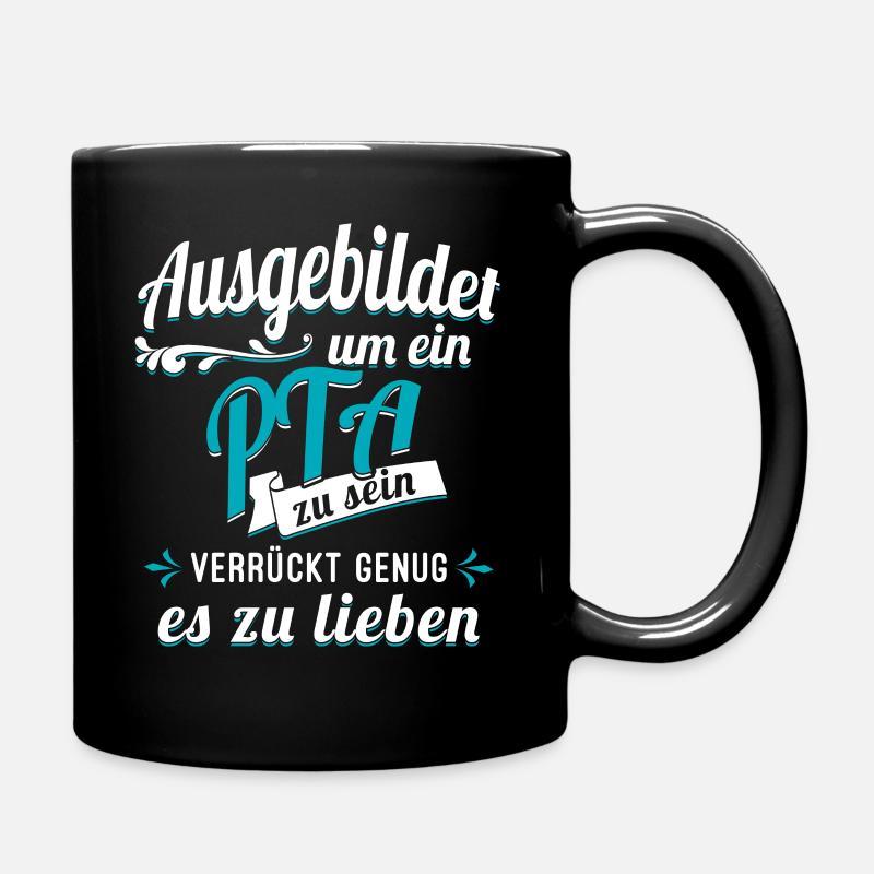 PTA Pharmazie Auszubildender Azubi Apotheke - Tasse einfarbig - Schwarz