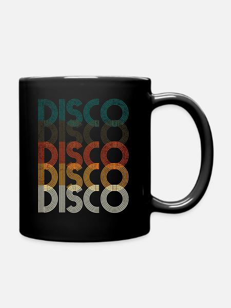 musique disco - Mug uni - noir