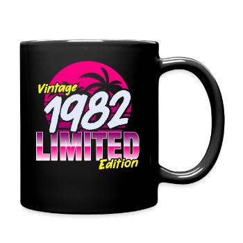 Geburtstag 1982 40.Geburtstag Männer und Frauen - Tasse einfarbig - Schwarz - Rechts