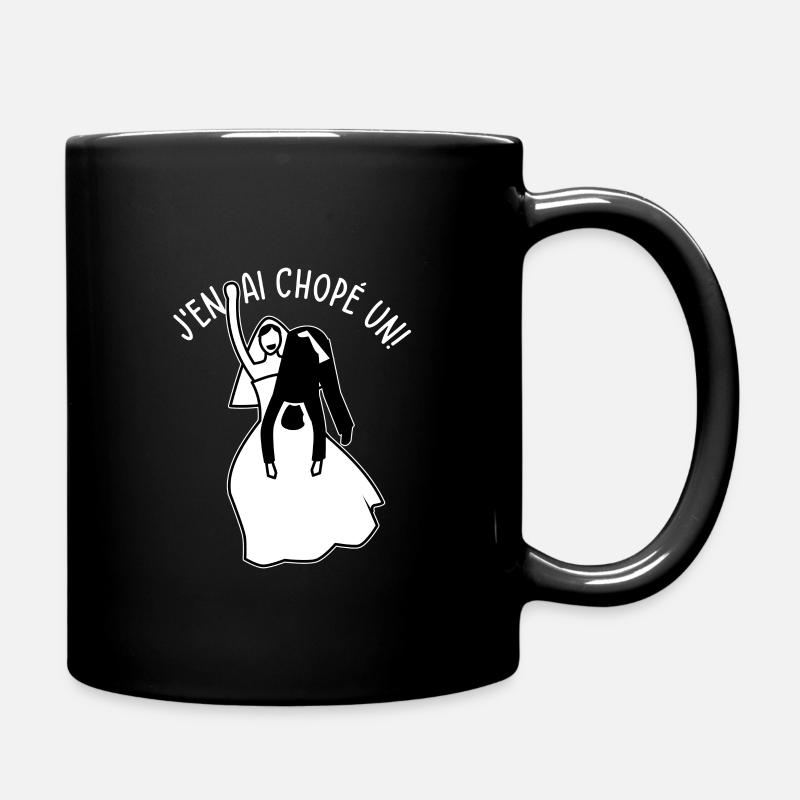 J'en ai chopé un, Humour Annonce Mariage - Mug uni - noir
