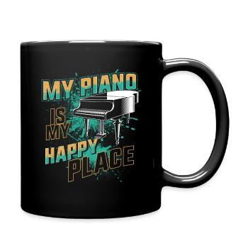 Piano Teacher Pianist My Piano Is - Full Colour Mug - black - Right