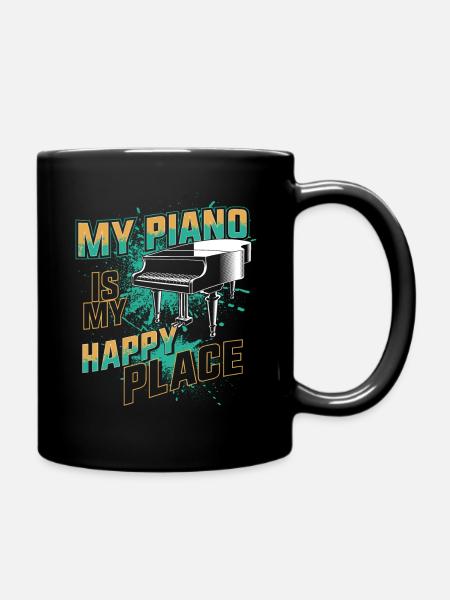Piano Teacher Pianist My Piano Is - Tasse einfarbig - Schwarz