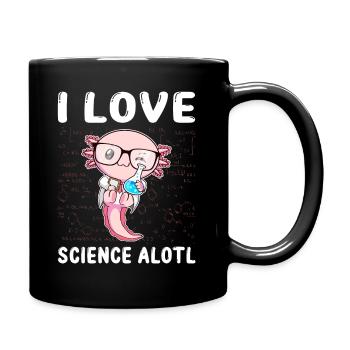 Kawaii Axolotl Pun Drôle J’aime la science Alotl Ges - Mug uni - noir - Droite