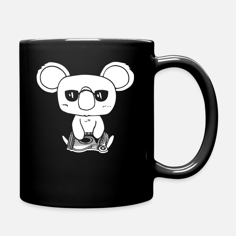 Zither Koala Zithermusik Zitherspieler - Tasse einfarbig - Schwarz