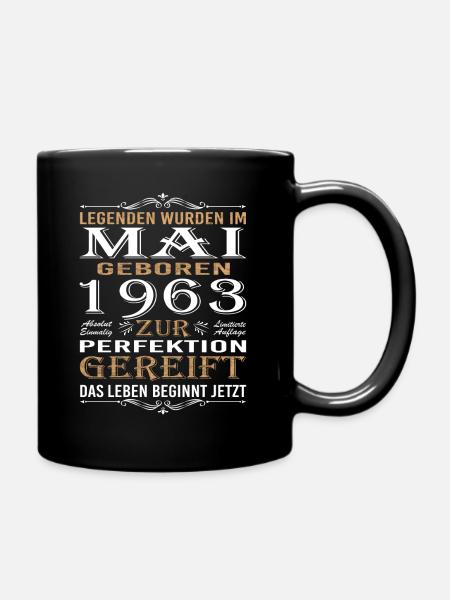 Legenden wurden im Mai 1963 geboren - Tasse einfarbig - Schwarz