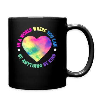Friendliness Inclusion Diversity Anti Bullying - Full Colour Mug - black - Right