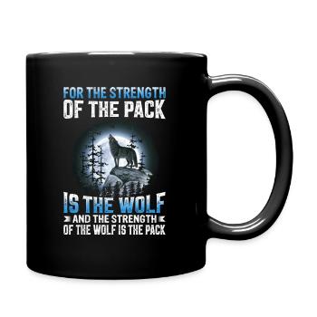 Wolf Saying Wolves Wolf Pack Wolf - Full Colour Mug - black - Right