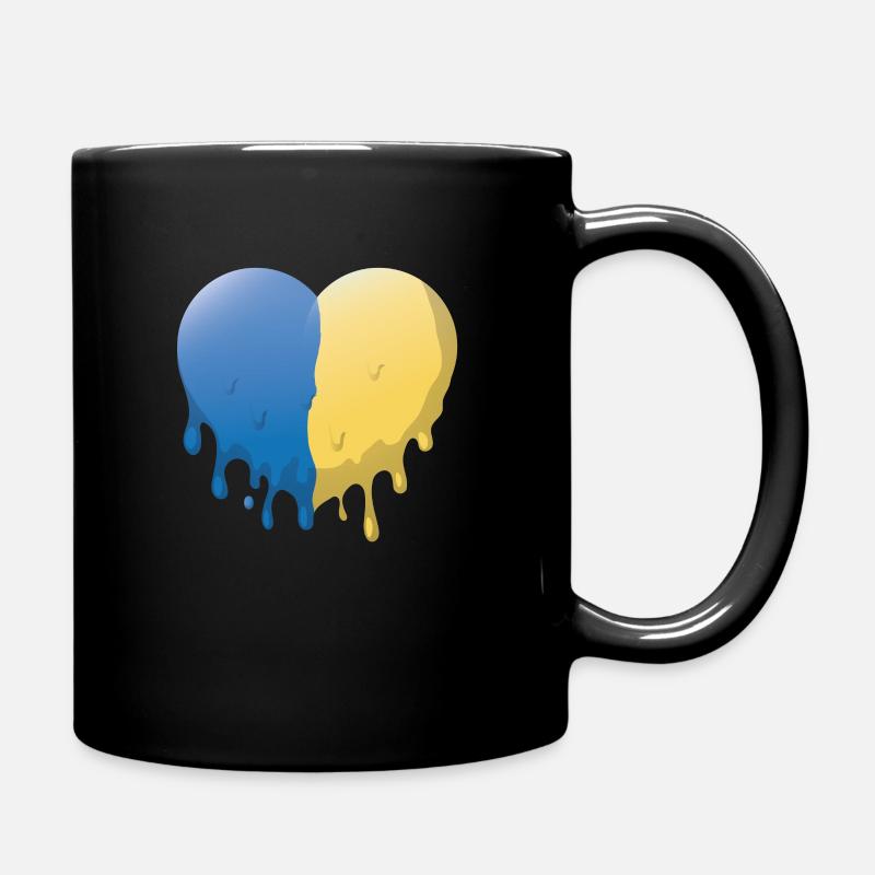 Ukrainian Flag Ukrainian shirs Gift - Full Colour Mug - black