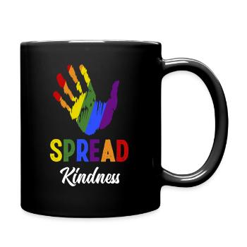 Friendliness Inclusion Diversity Anti Bullying - Full Colour Mug - black - Right