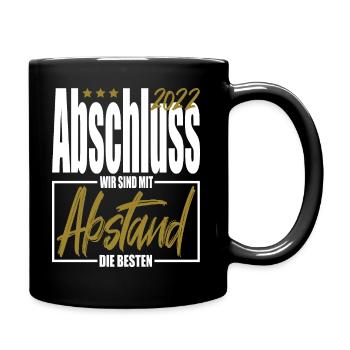 Abschluss 2022 Gold AK 22 cooles Outfit - Tasse einfarbig - Schwarz - Rechts