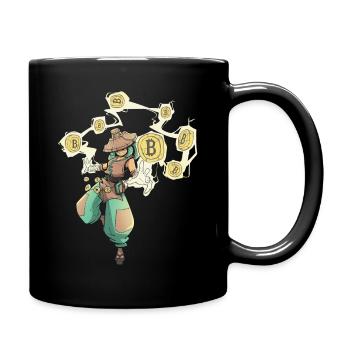 Bitcoin Magician Wizard Class RPG Jeu de rôle - Mug uni - noir - Droite