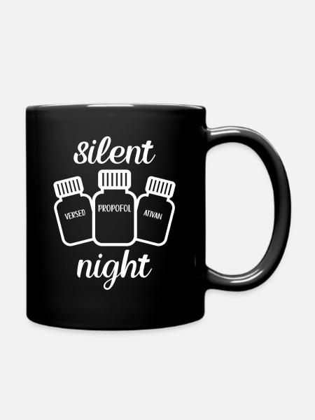 Infirmière de nuit silencieuse - Mug uni - noir