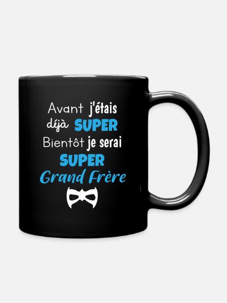 Futur grand frère t shirt super grand frère - Mug uni - noir