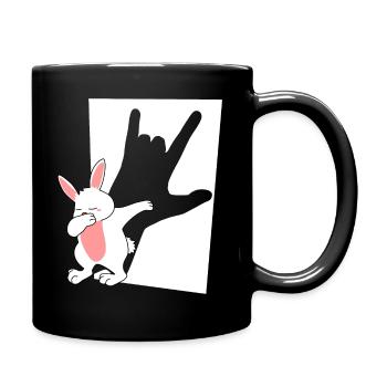 Rock n’Roll Lapin - Mug uni - noir - Droite