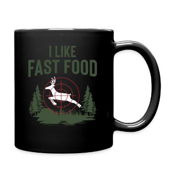 Hunter Forester Deer Hunting Game Hunting Gifts - Full Colour Mug - black - Right