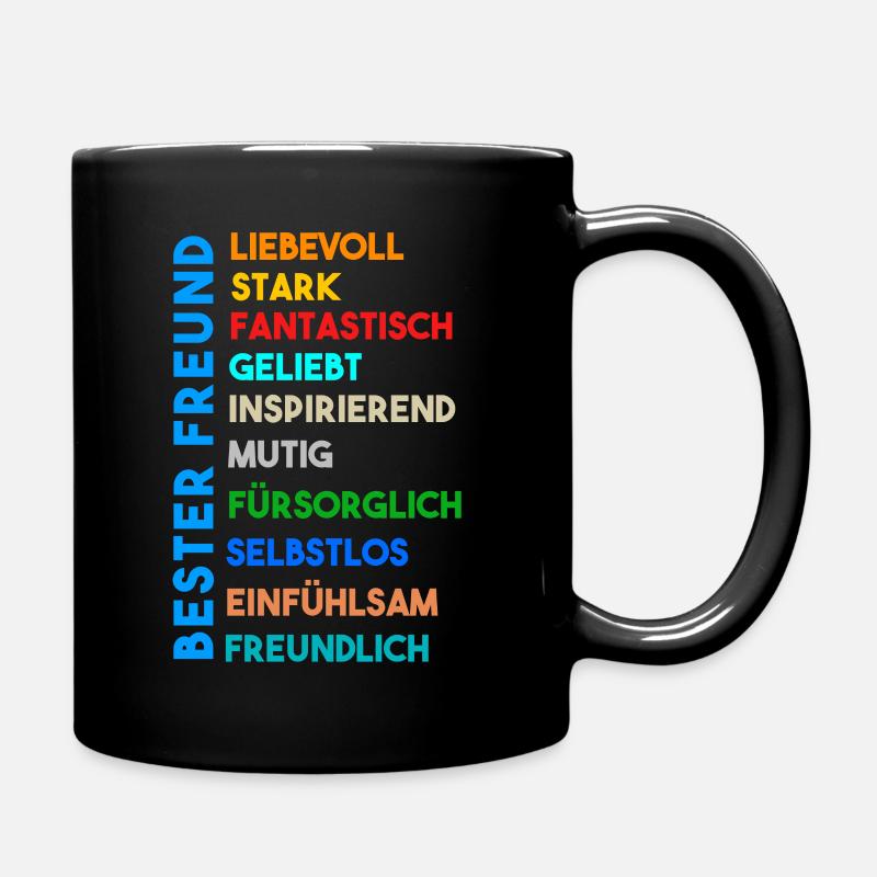 Bester Freund - Tasse einfarbig - Schwarz