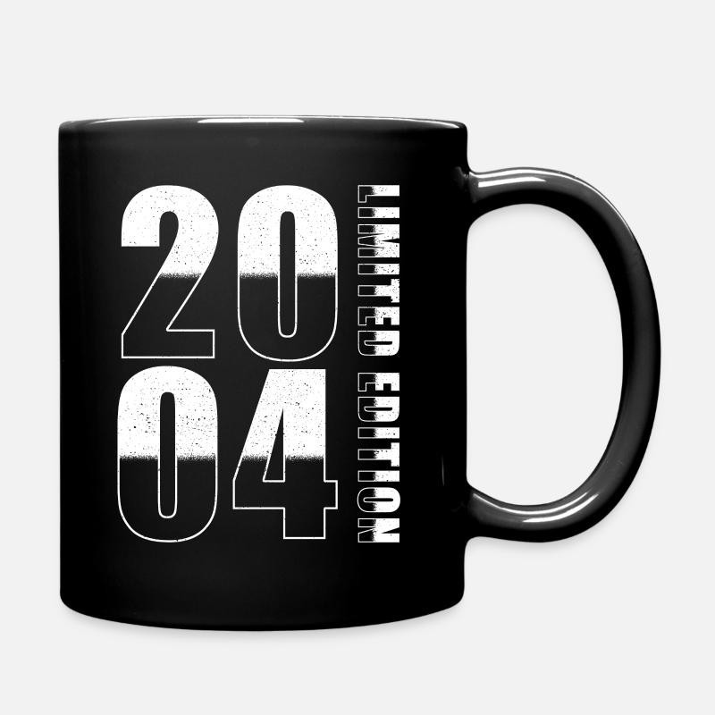 2004 Limited Edition Geburstag - Tasse einfarbig - Schwarz