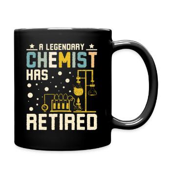 Un chimiste prend sa retraite - Mug uni - noir - Droite