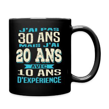 Anniversaire 30 ans - Mug uni - noir - Droite