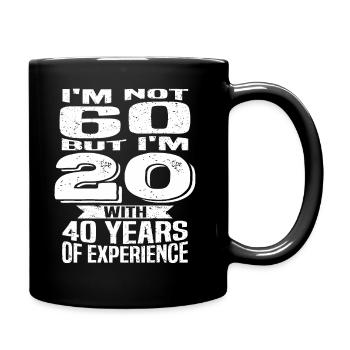 birthday 60 years - Full Colour Mug - black - Right