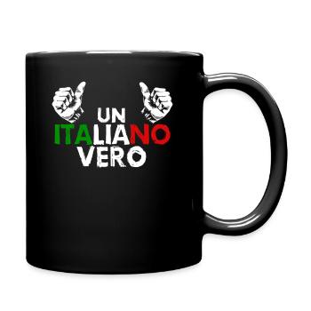 Italiano this is what an Italian looks like - Full Colour Mug - black - Right