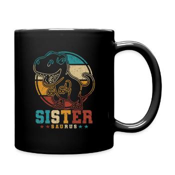 Sister Dino SisterSaurus Dino Sister - Mug uni - noir - Droite
