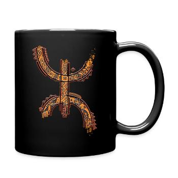 Z IMAZIGHEN TIFINAGH MOTIFS POTERIE KABYLE - Mug uni - noir - Droite
