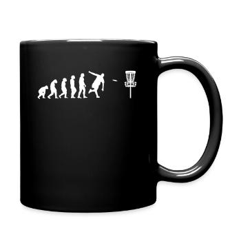 Evolution Disc Golf Player Gift - Full Colour Mug - black - Right