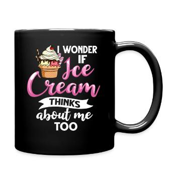 Ice Cream Maker Truck Recipes Ice Cream - Full Colour Mug - black - Right