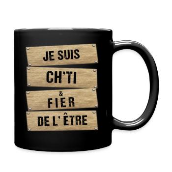 OBV - Je suis Ch’ti et fier de l'être - Mug uni - noir - Droite