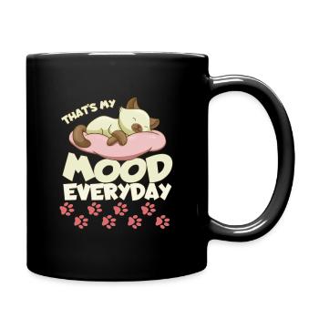 Chat - Mug uni - noir - Droite