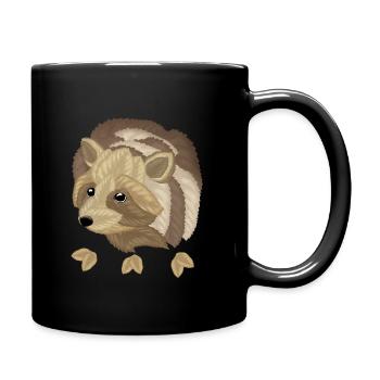 Raton laveur - Mug uni - noir - Droite