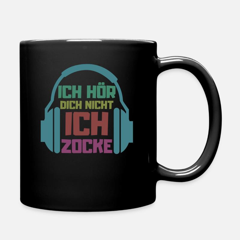 Gamer Gaming Videospiele Headset Spielee - Tasse einfarbig - Schwarz