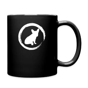 french bulldog - Tasse einfarbig - Schwarz - Rechts