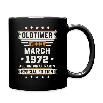 Oldtimer Mars 1972 Cadeau d’anniversaire - Mug uni - noir - Droite