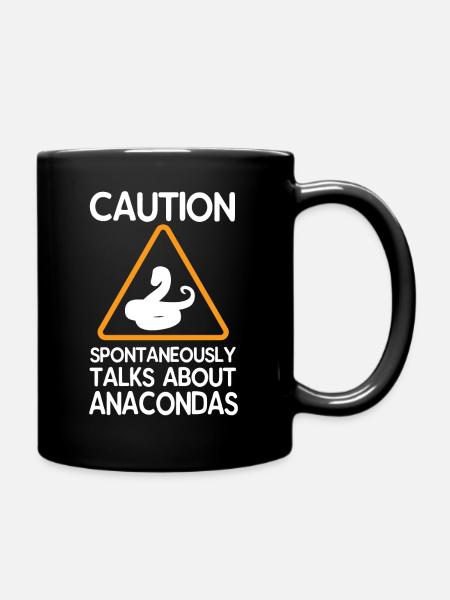 Anakonda - Tasse einfarbig - Schwarz