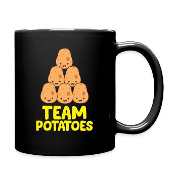 Funny Potato Lover Team Potatoes - Full Colour Mug - black - Right
