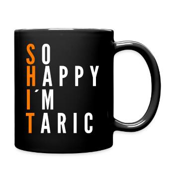 So Happy I'm Taric Name Funny Saying - Full Colour Mug - black - Right