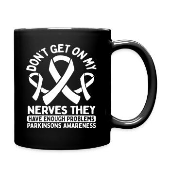 Combattant survivant de la sensibilisation à la maladie de Parkinson - Mug uni - noir - Droite