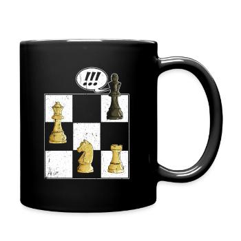 Chess Tshirt Chessboard Checkmate Chess Game - Full Colour Mug - black - Right