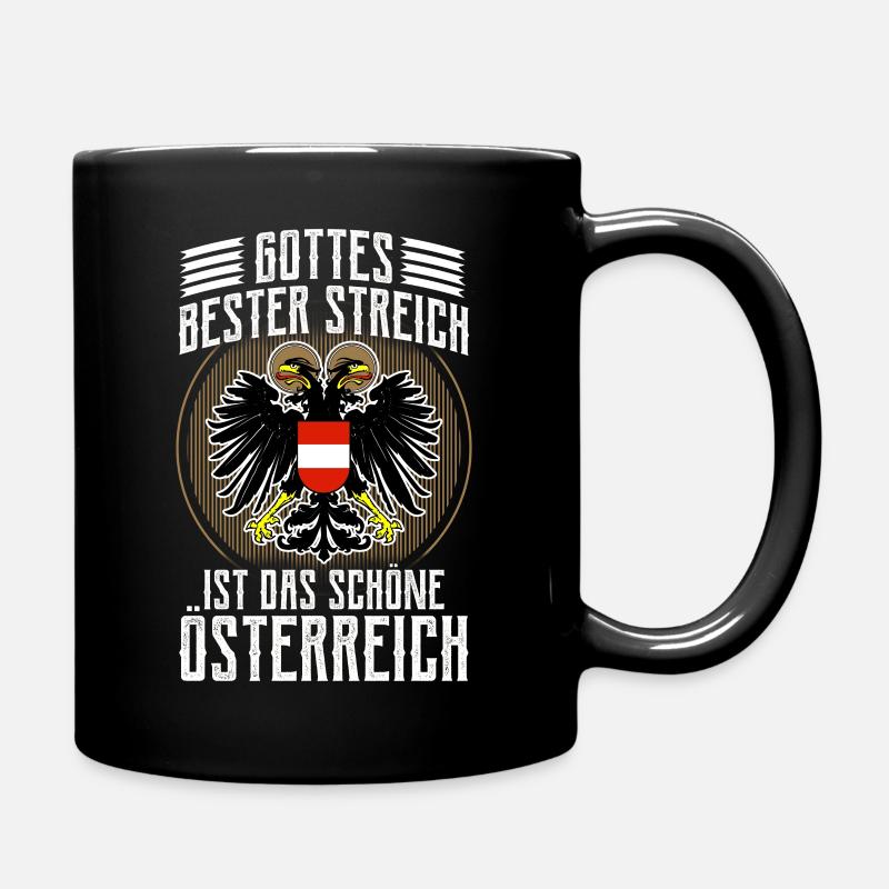 Österreich - Tasse einfarbig - Schwarz