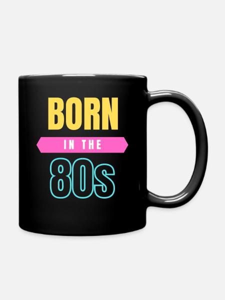 Né dans les années 80 - Mug uni - noir