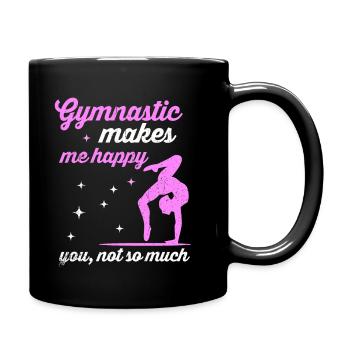 Gymnastique - Mug uni - noir - Droite