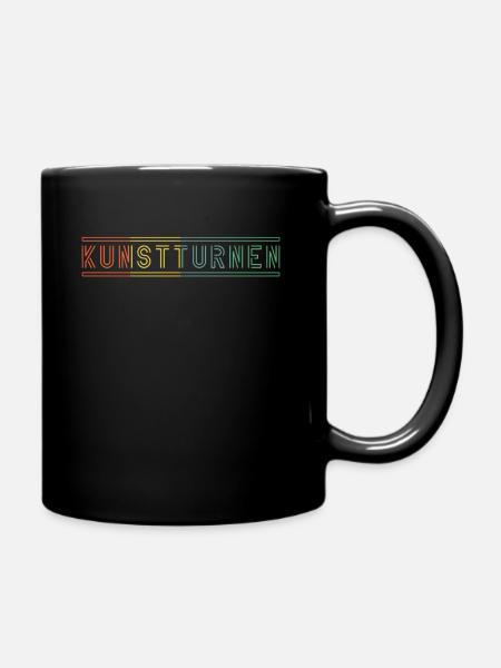 Kunstturnen Retro - Tasse einfarbig - Schwarz