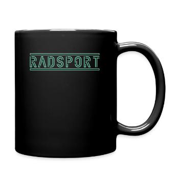 Radsport - Tasse einfarbig - Schwarz - Rechts