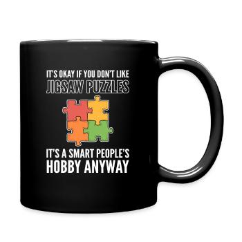 Puzzle Game For Puzzle Fans Jigsaw Puzzle - Full Colour Mug - black - Right