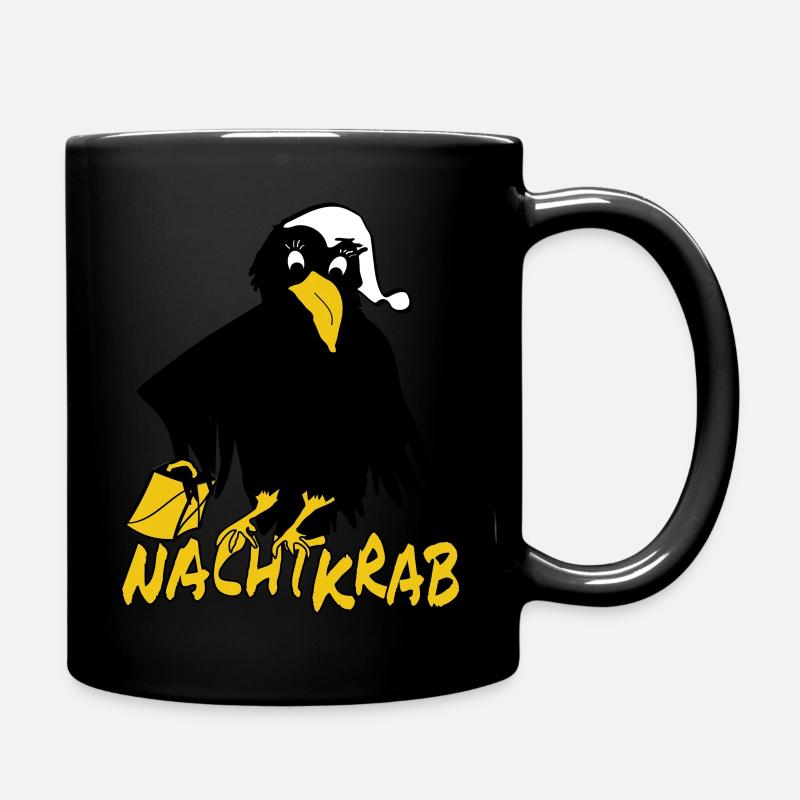 Nachtkrab, Nachtkrapp - Tasse einfarbig - Schwarz