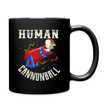 Zirkus - Tasse einfarbig - Schwarz - Rechts