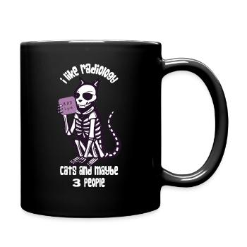 X-Ray Cat Rad Tech Art - Full Colour Mug - black - Right